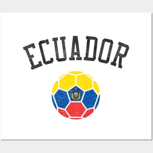 Ecuador Soccer Team Heritage Flag Posters and Art